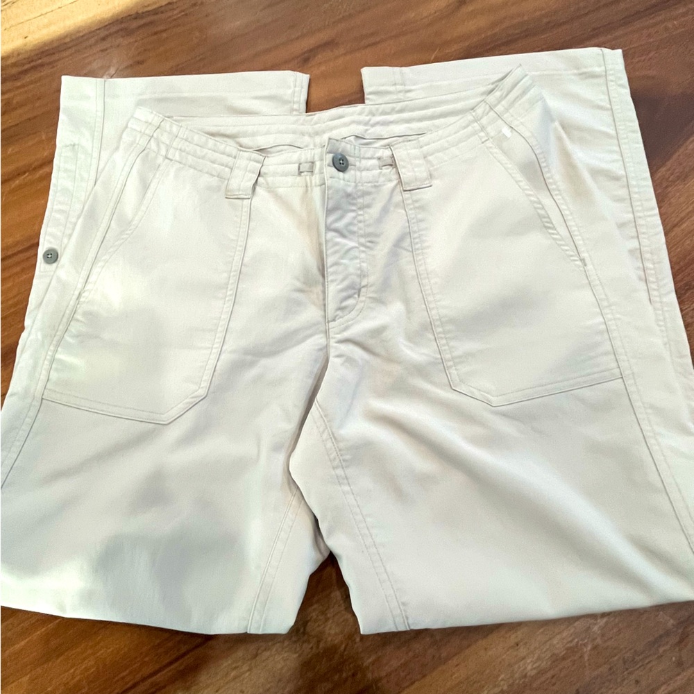 PATAGONIA Women’s Convertible Length Pants Tan Size 8  Tan Outdoor Hiking - Picture 5 of 9